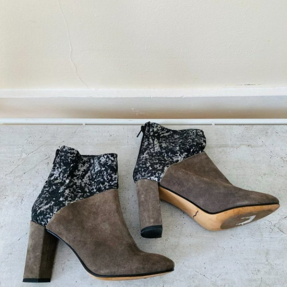 Anthropologie Cubanas Ciara Glitter Heeled Boots - Picture 8 of 16